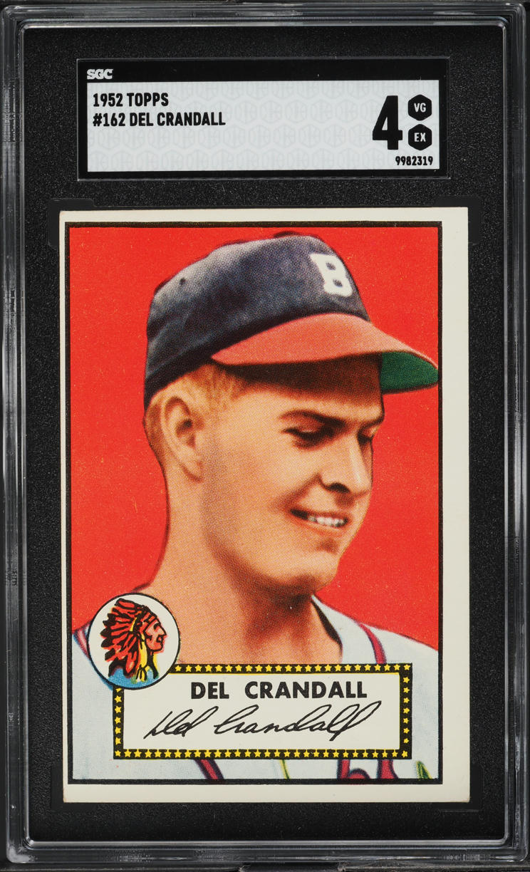 1952 Topps Del Crandall #162 SGC 4 VGEX