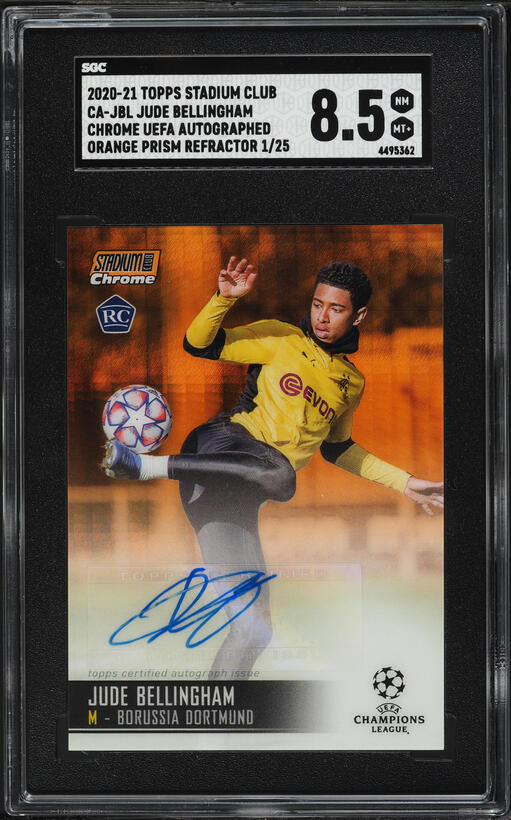 2020 Topps Now Bundesliga Jude Bellingham ROOKIE RC #4 PSA 9 MINT