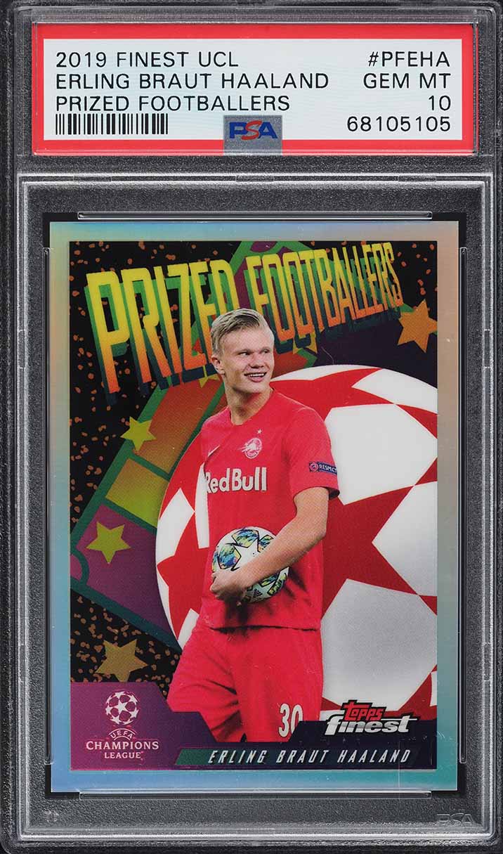 2019 Finest UEFA Prized Footballers Erling Haaland ROOKIE #PFEHA