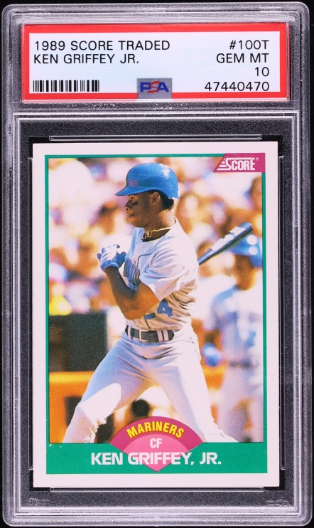 1989 Score Traded Ken Griffey Jr. ROOKIE #100T PSA 10 GEM MINT