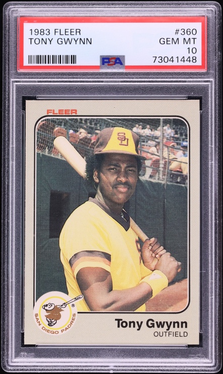 1983 Fleer Tony Gwynn ROOKIE #360 PSA 10 GEM MINT