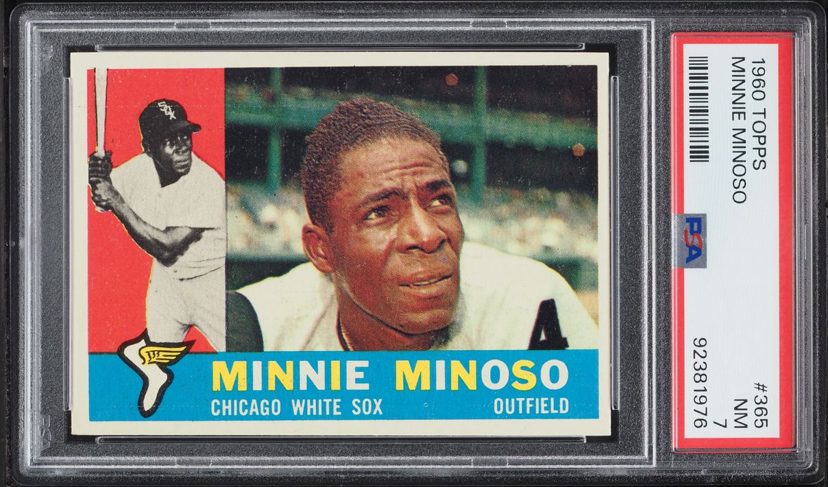 1960 Topps Minnie Minoso #365 PSA 7 NRMT