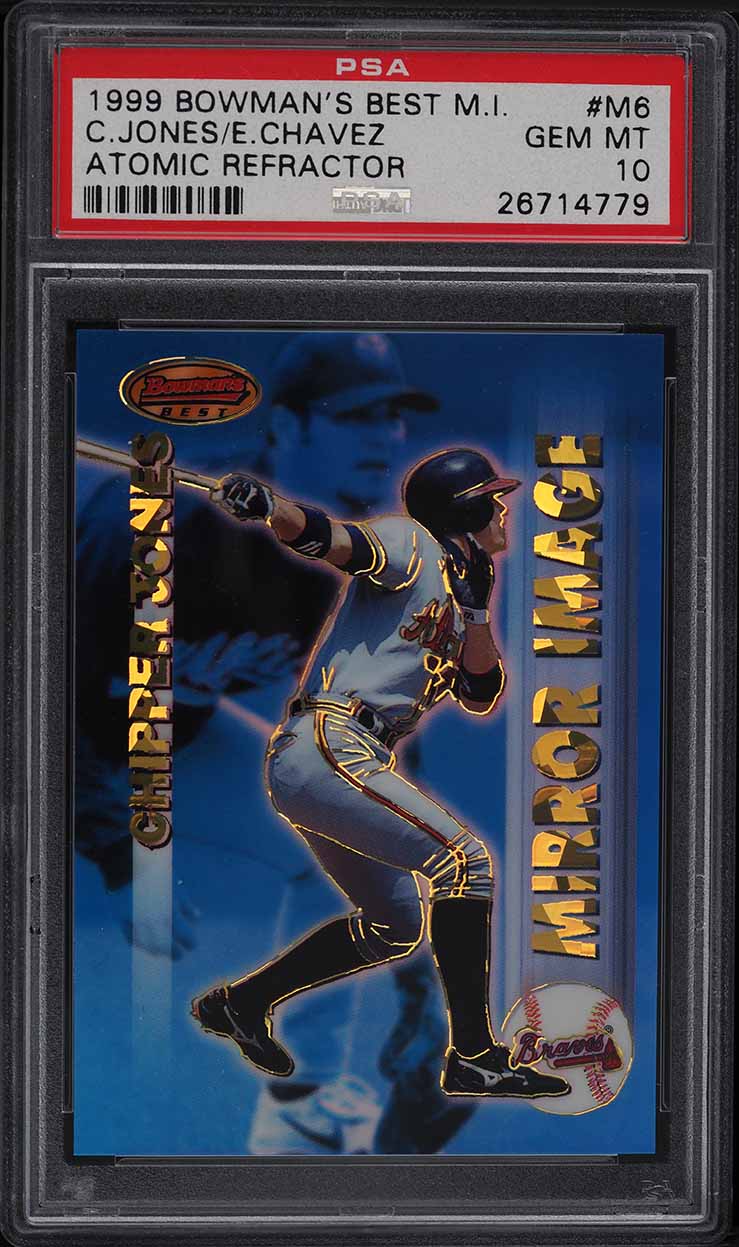 1999 Bowman's Best Mirror Image Atomic Refractor Chipper Jones