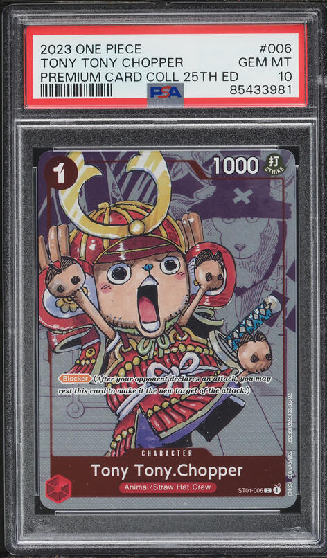 2023 One Piece Premium 25th Anniversary Manga Art Tony Tony