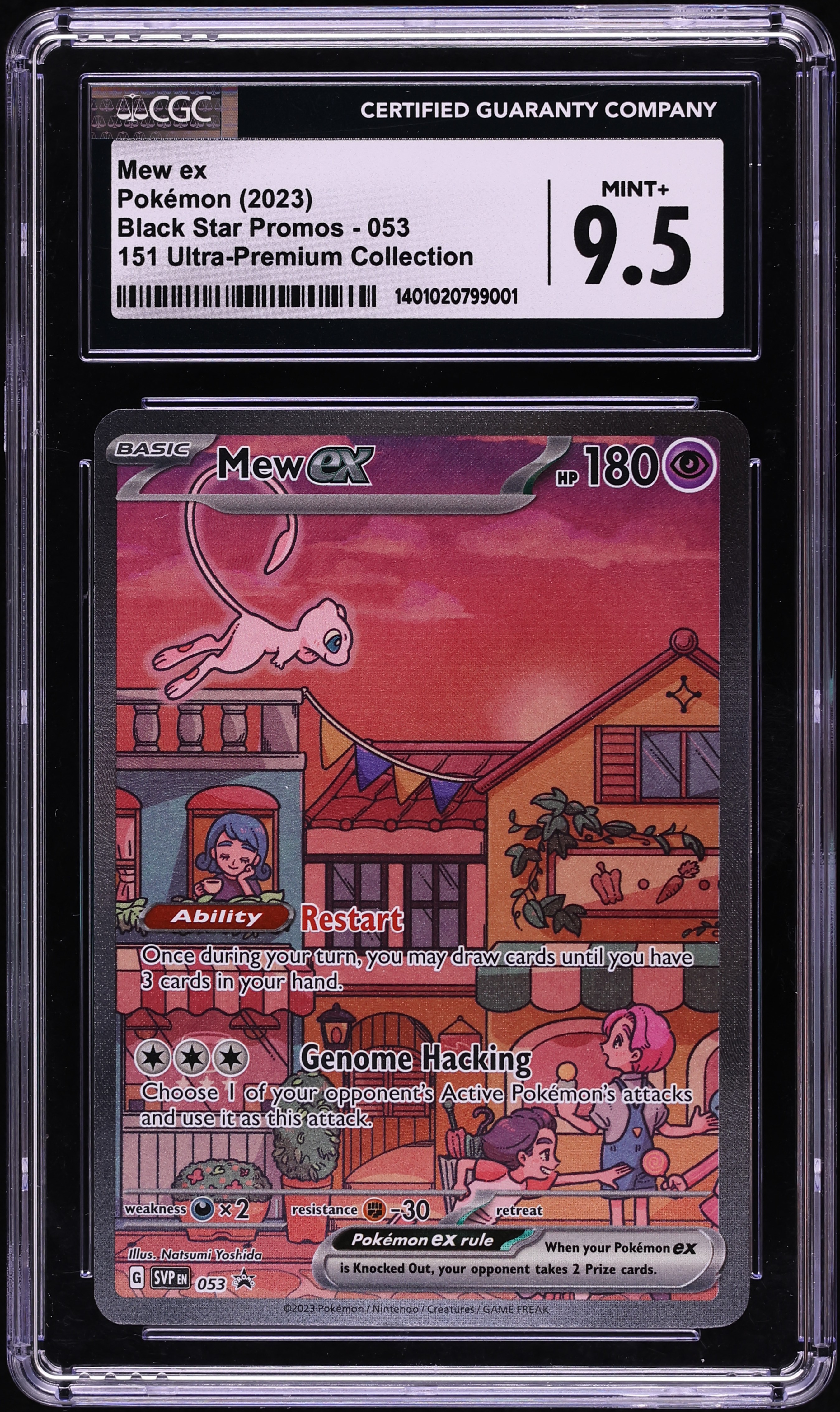 2023 Pokemon Scarlet & Violet Promo 151 Ultra Premium Full Art Mew ex #53 CGC 9.5 MINT+