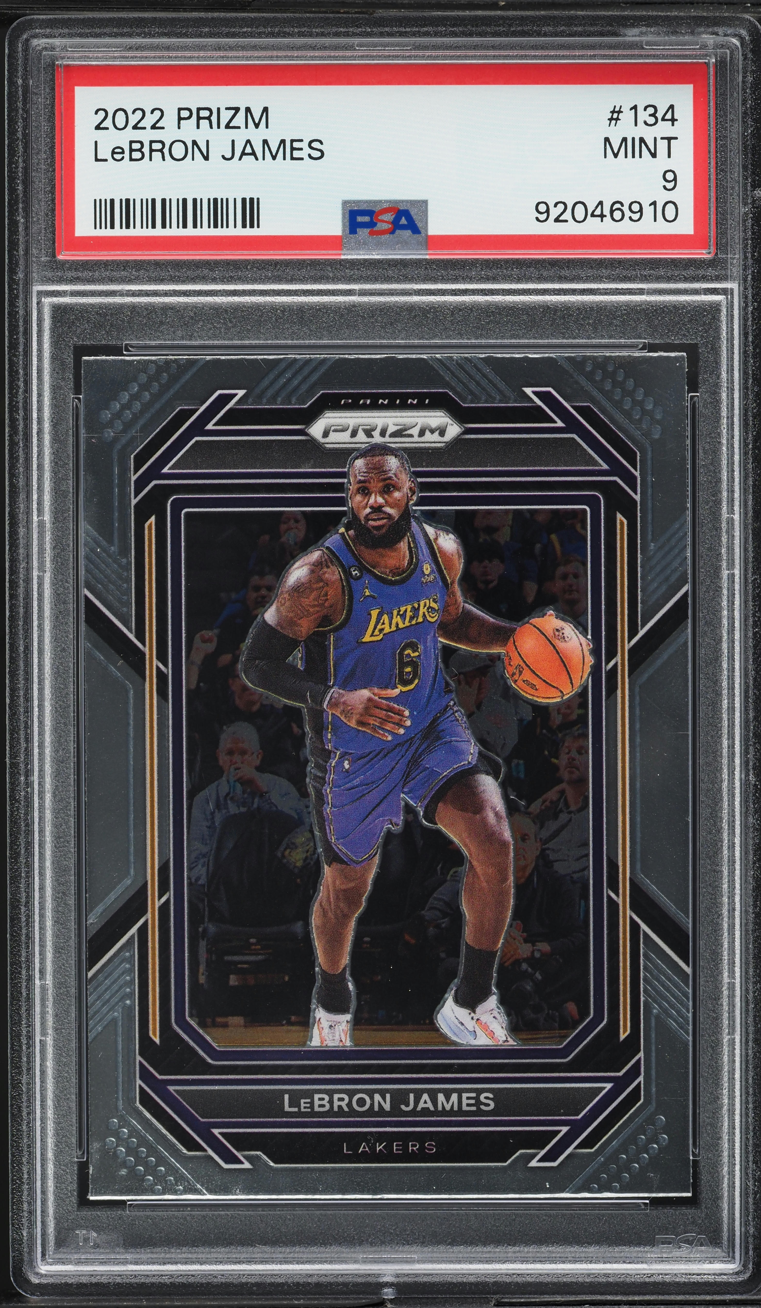 2022 Panini Prizm LeBron James #134 PSA 9 MINT on Fanatics Collect