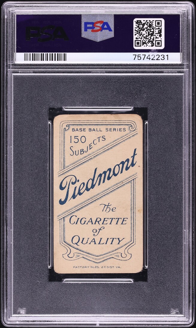 1909-11 T206 Wilbur Goode GOOD, PIEDMONT PSA 2 GD