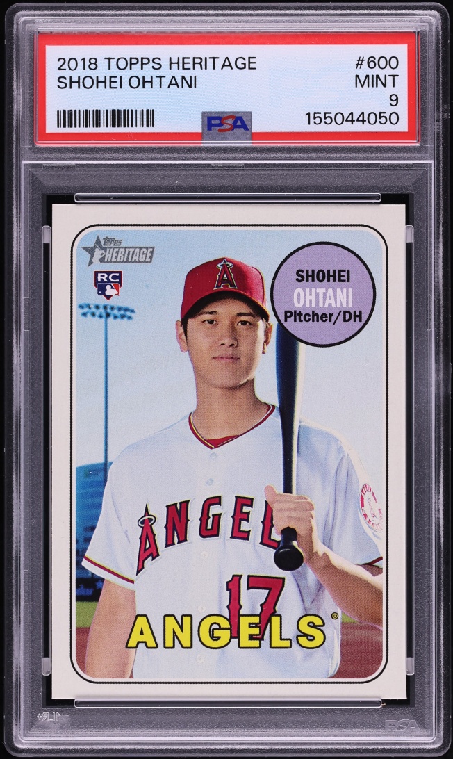 2018 Topps Heritage Shohei Ohtani ROOKIE #600 PSA 9 MINT