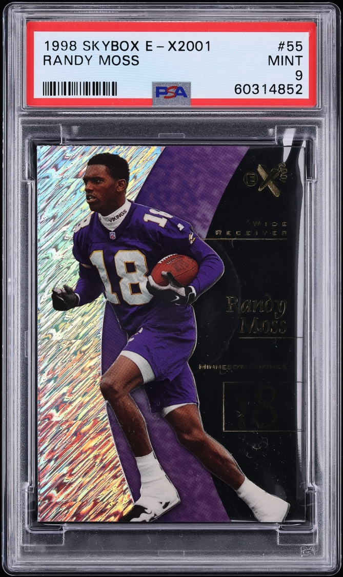 1998 Skybox E-X2001 Randy Moss ROOKIE #55 PSA 9 MINT