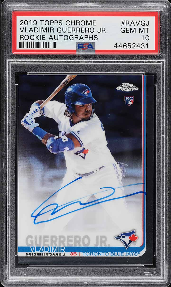2019 Topps Chrome Vladimir Guerrero Jr. ROOKIE AUTO #RAVGJ PSA 10