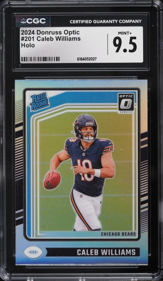2024 Donruss Optic Holo Caleb Williams ROOKIE #201 CGC 9.5 MINT+
