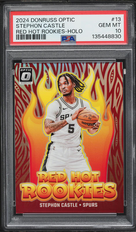 2024 Donruss Optic Red Hot Pink Velocity Prizm Stephon Castle