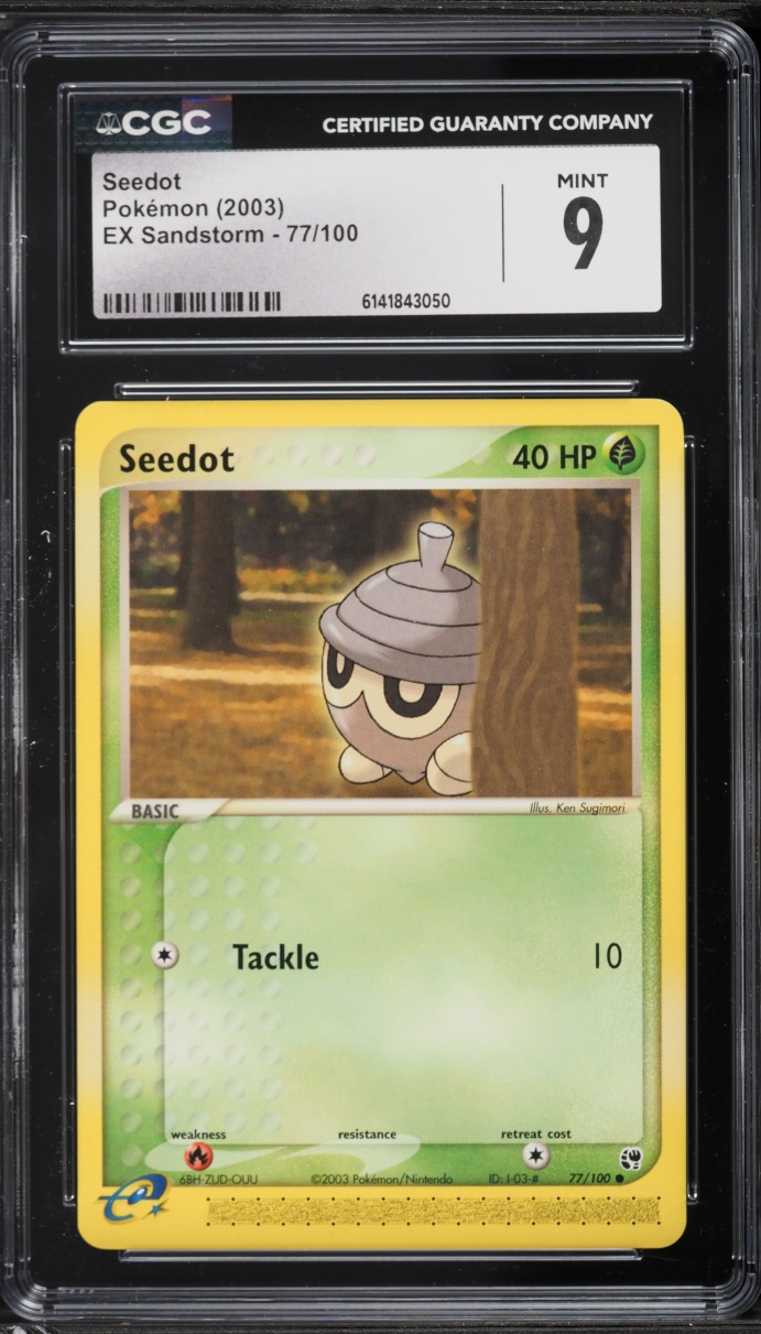 2003 Pokemon EX Sandstorm Seedot #77 CGC 9 MINT