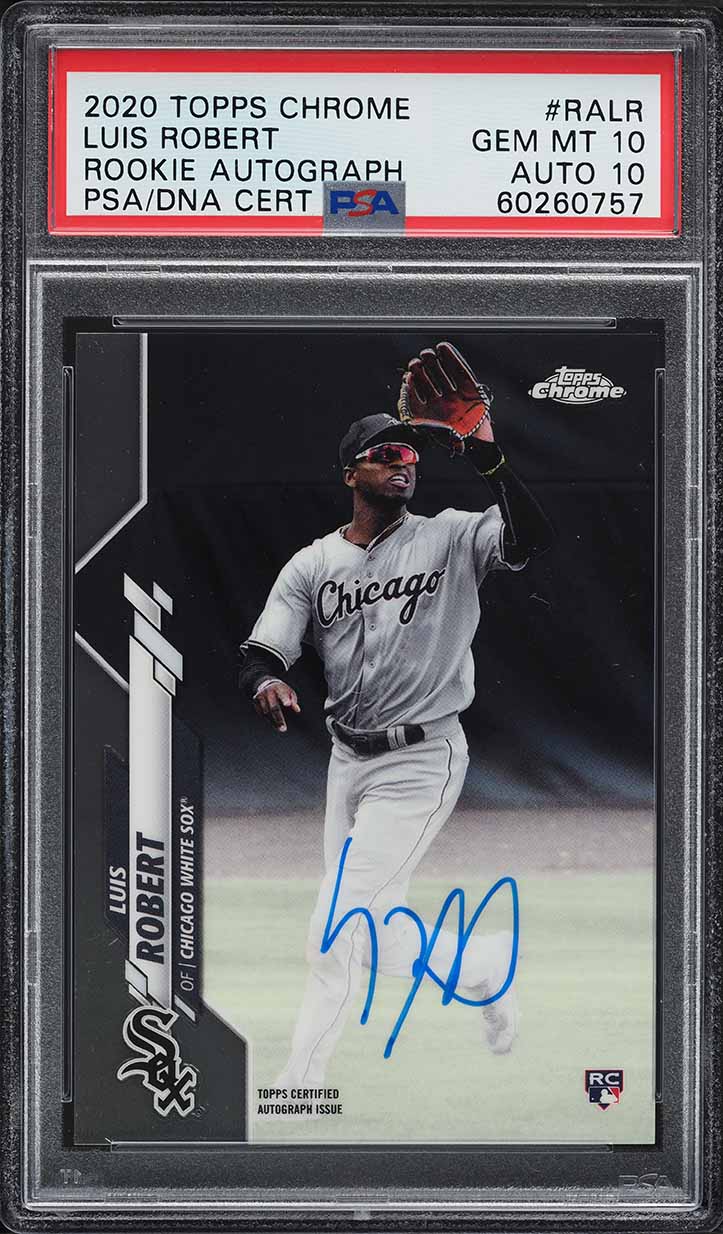 その他 2020 topps chrome luis robert auto /250 2020 Topps Chrome Purple Refractors #60 Luis Robert White