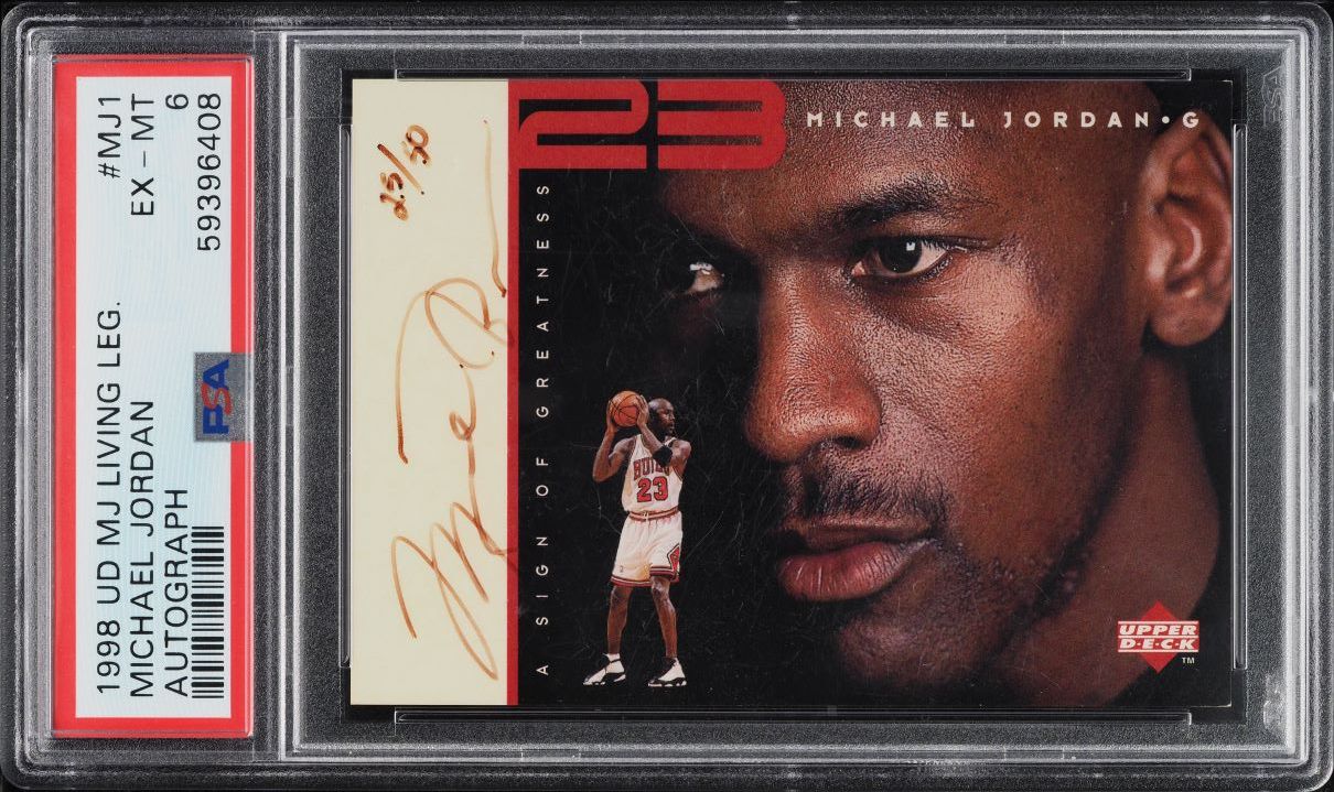 1998レア/100枚限定PSA MICHAEL JORDAN MJx LIVE 1998 UPPER DECK MJX MICHAEL JORDAN L11 MJ LIVE 007/100. | eBay