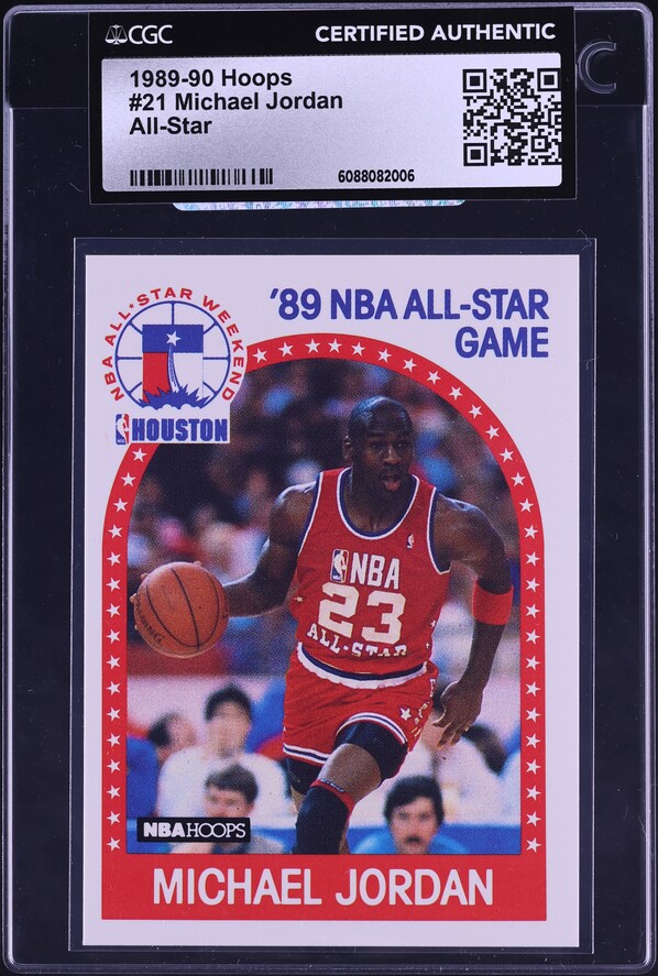 1989 Hoops Michael Jordan ALL STAR #21 MBA PSA 10 GEM MINT on