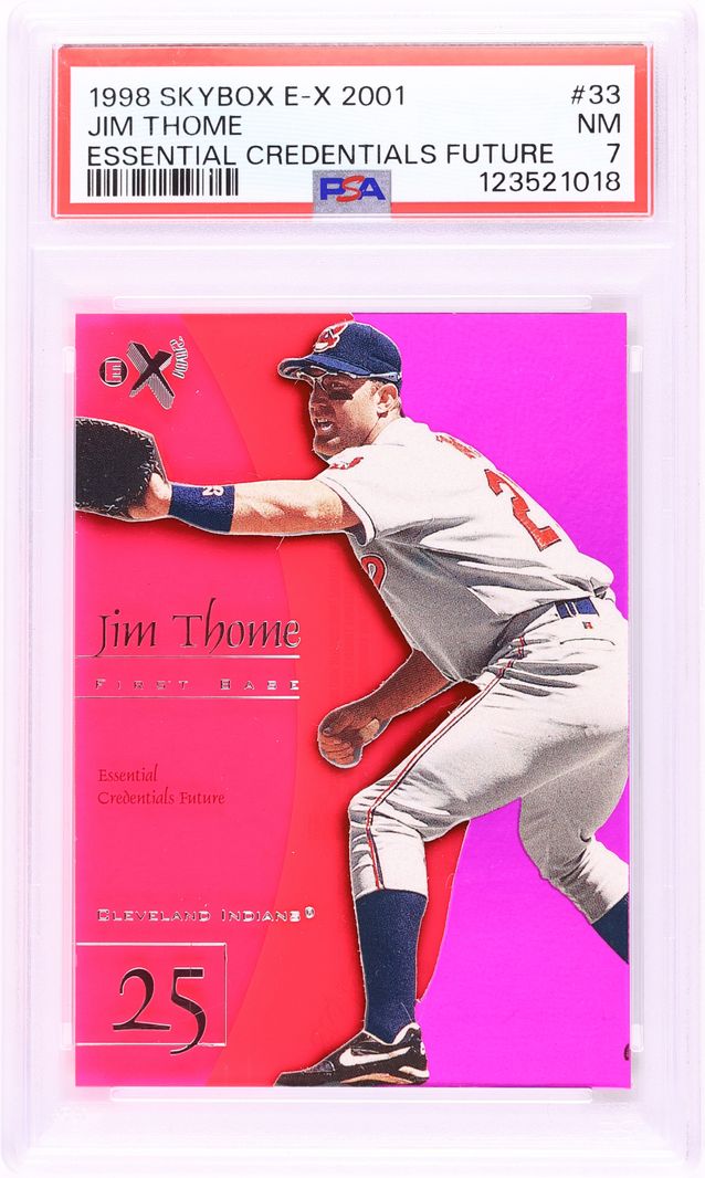 1998 Skybox E-X 2001 Essential Credentials Future Jim Thome /68 #33 PSA 7 NRMT - Photo 1