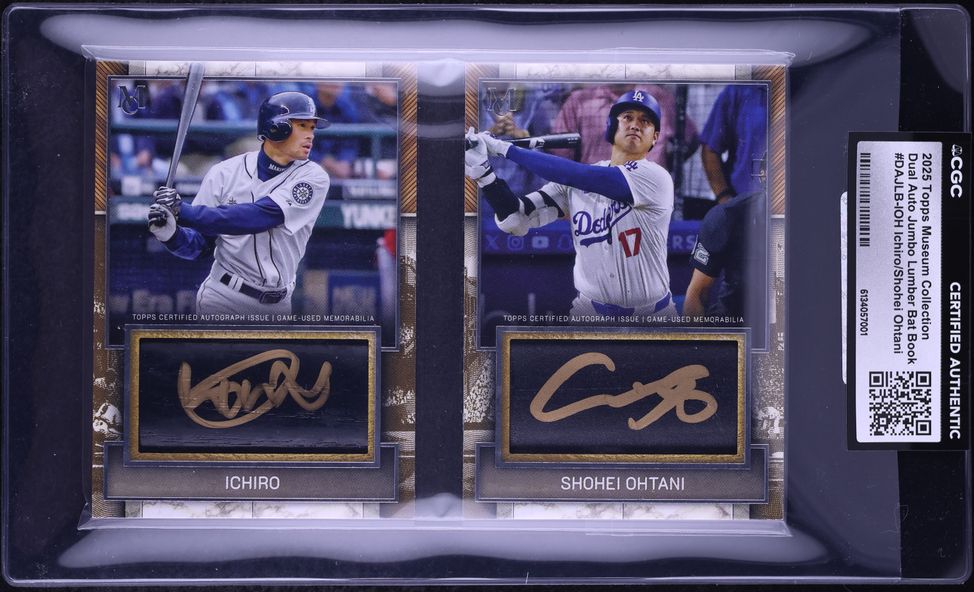 2025 Topps Museum Collection Jumbo Bat Book Ichiro Suzuki Shohei