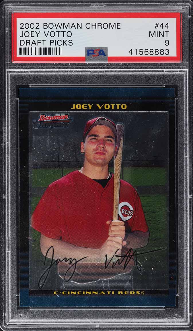 2002 Bowman Chrome Draft Picks Joey Votto ROOKIE #44 PSA 9 MINT