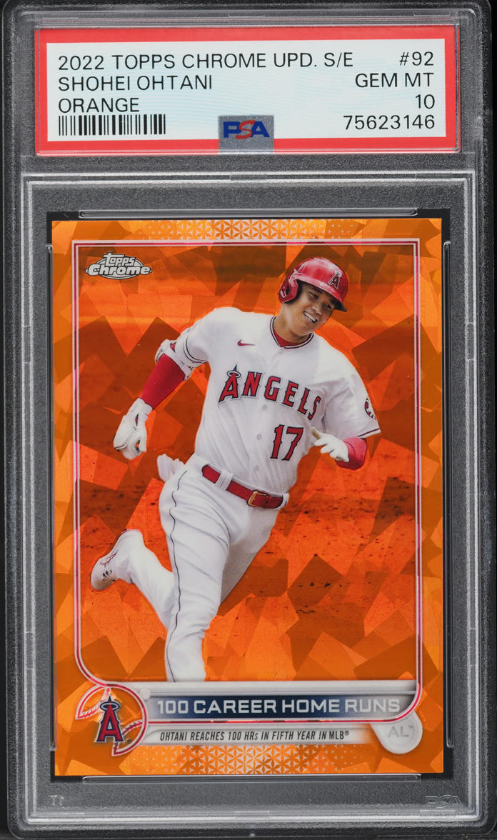 2022 Topps Chrome Update Sapphire Edition Orange Shohei Ohtani /25