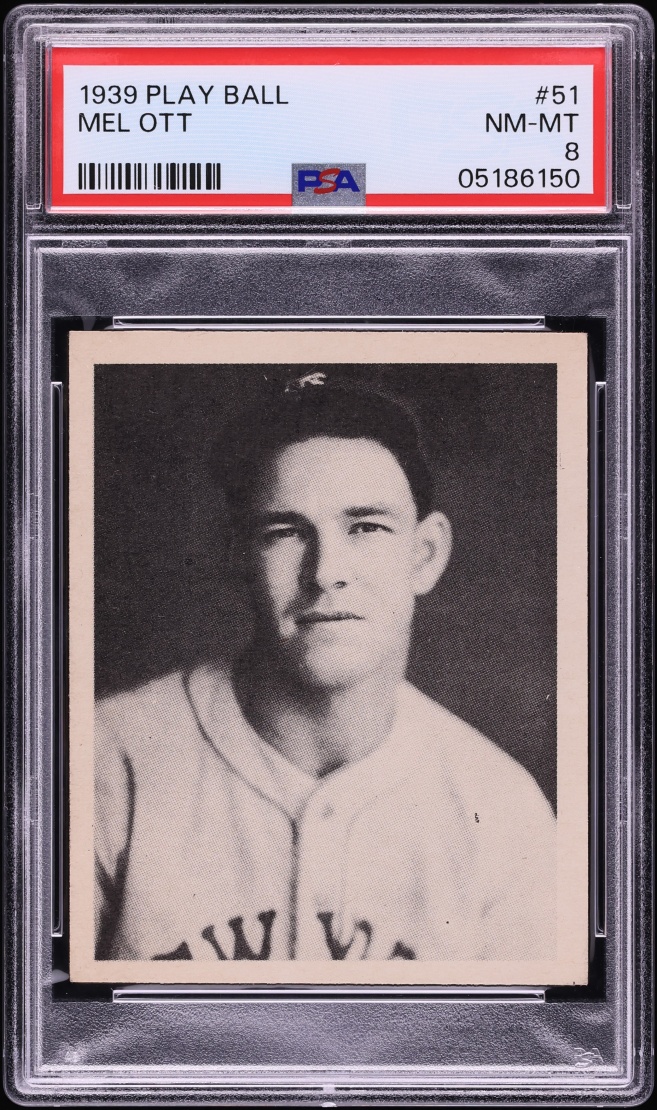 1939 Play Ball Mel Ott #51 PSA 8 NM-MT