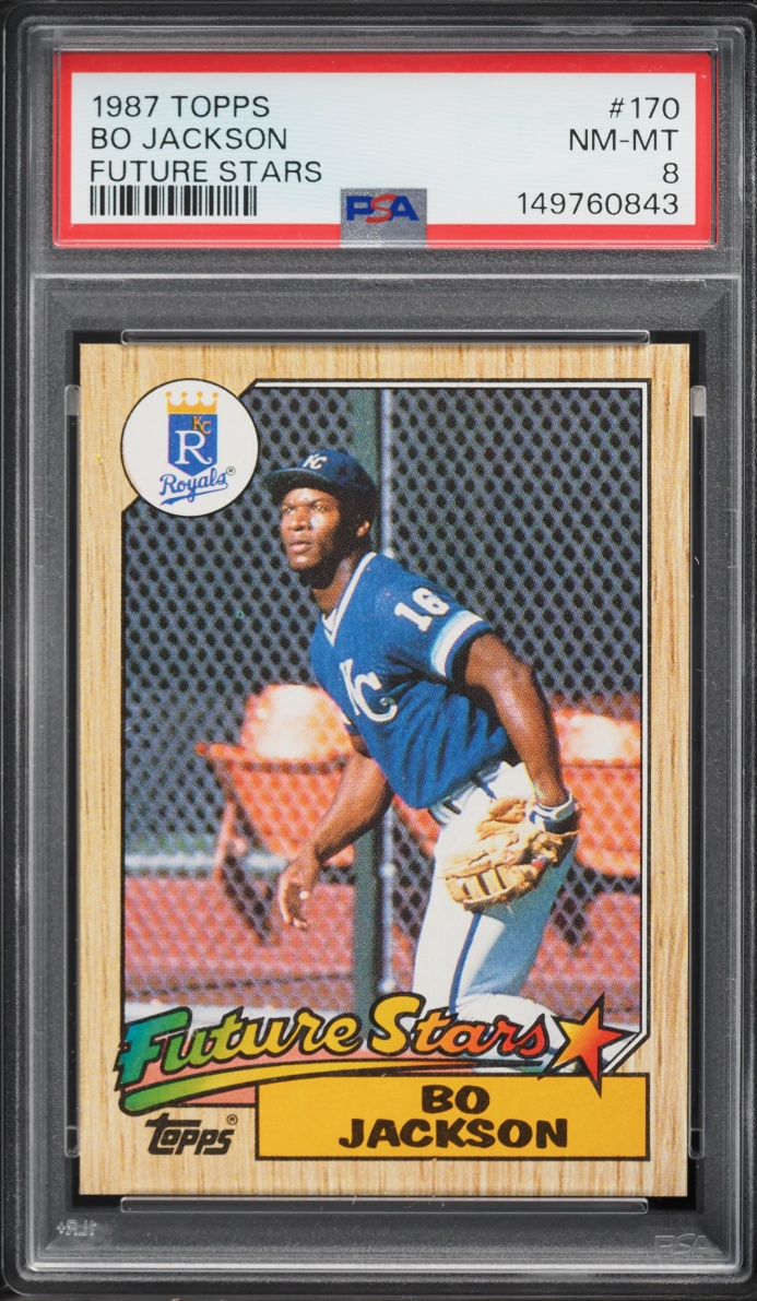 1987 Topps Future Stars Bo Jackson ROOKIE #170 PSA 8 NM-MT