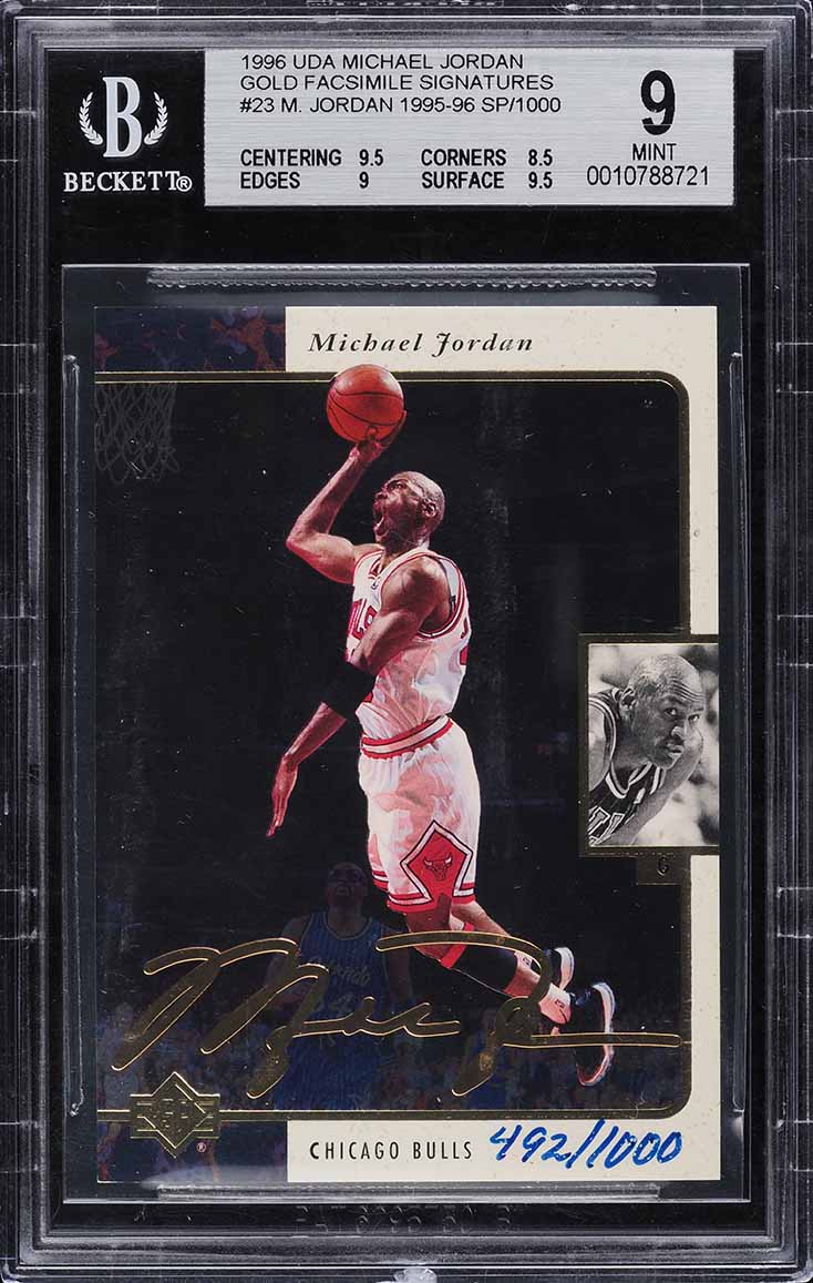 1996 UD Authenticated SP Gold Facsimile Signature Michael Jordan