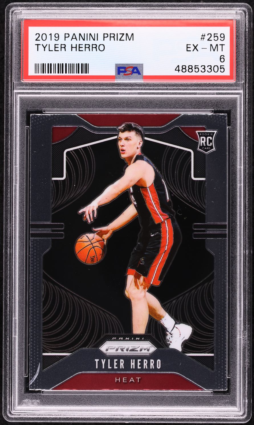 2019 Panini Prizm Tyler Herro ROOKIE #259 PSA 6 EXMT on Fanatics