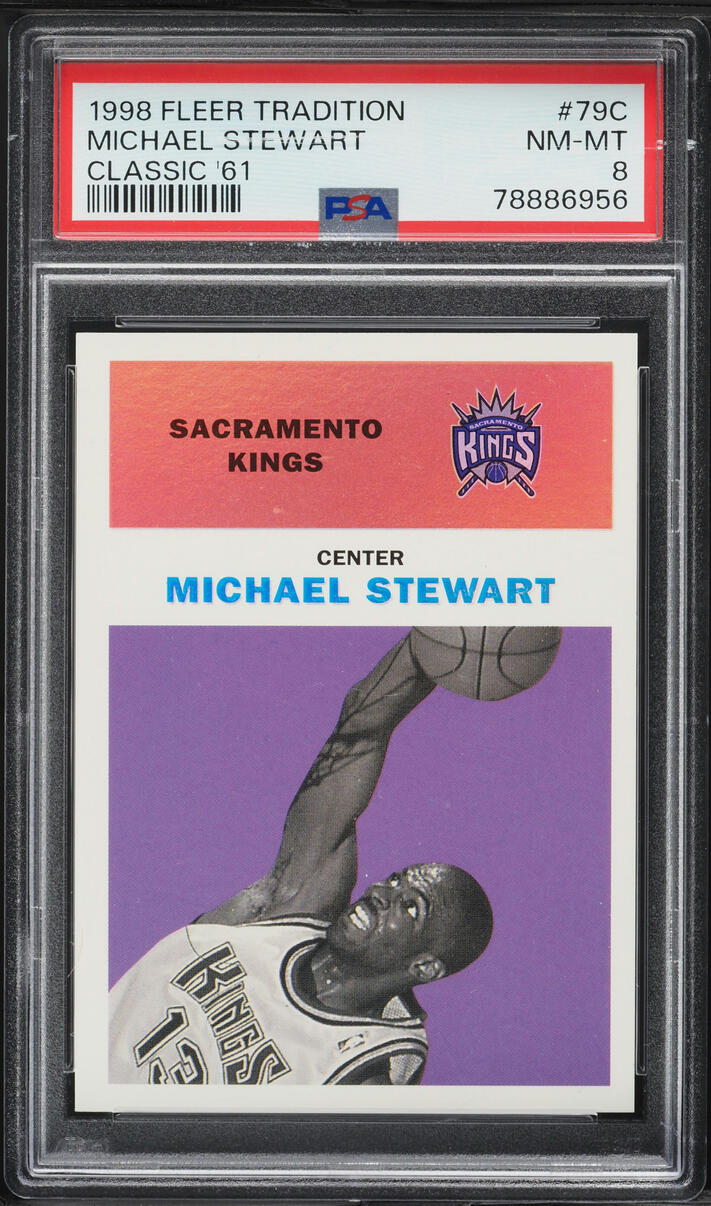 1998 Fleer Tradition Classic '61 Michael Stewart  /61 #79C PSA 8 NM-MT