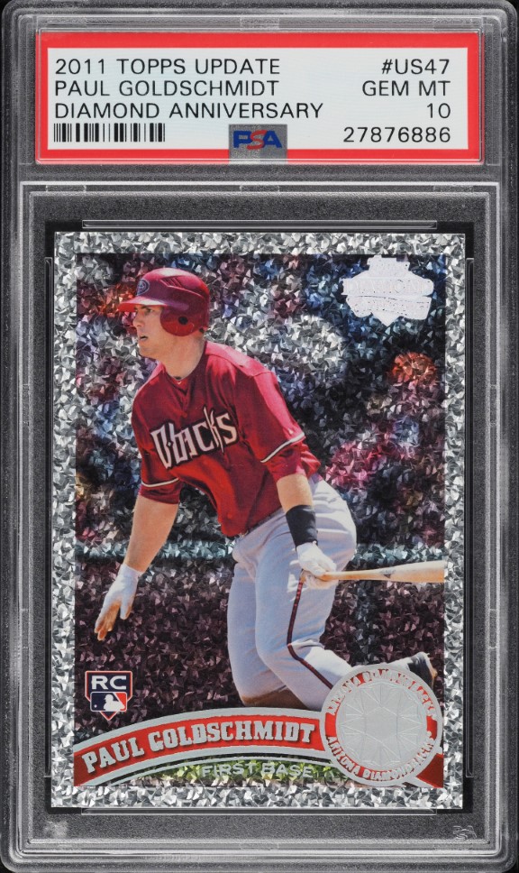 2011 Topps Update Diamond Anniversary Paul Goldschmidt ROOKIE #US47 PSA 10 GEM MINT