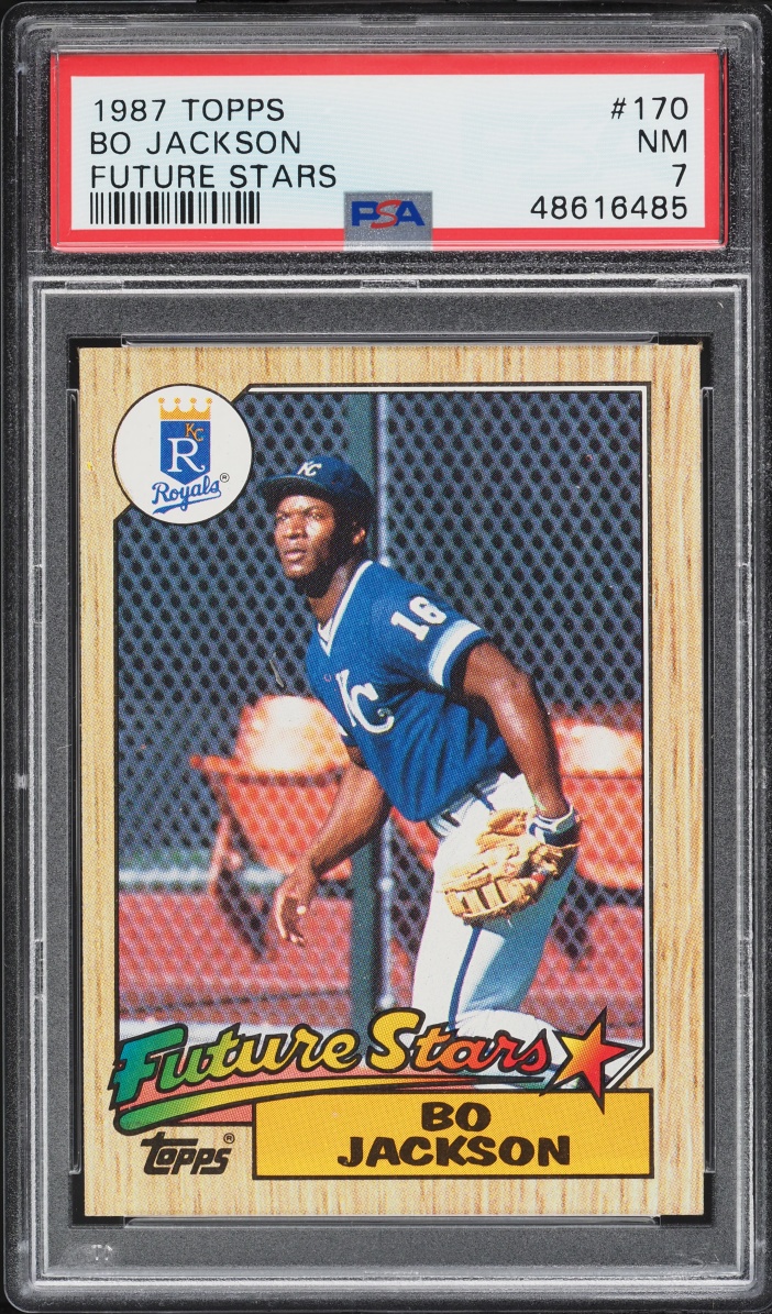 1987 Topps Future Stars Bo Jackson ROOKIE #170 PSA 7 NRMT