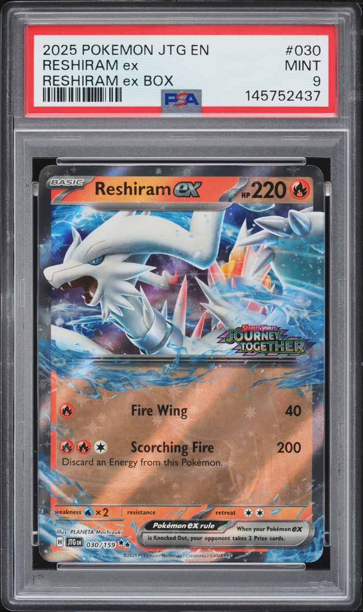 2025 Pokemon Scarlet & Violet Promo Journey Together Box Holo Reshiram EX #030 PSA 9 MINT
