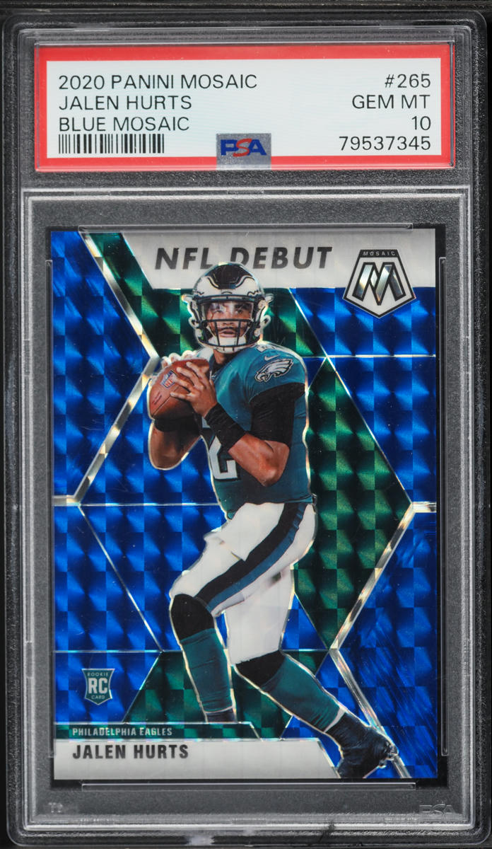 2020 Panini Mosaic Blue Jalen Hurts ROOKIE /99 #265 PSA 10 GEM MINT