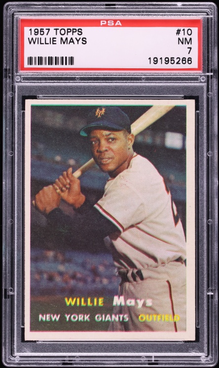 1957 Topps Willie Mays #10 PSA 7 NRMT