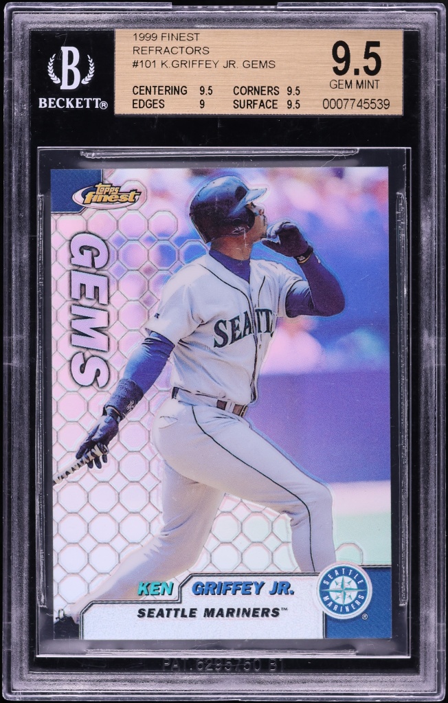 1999 Finest Refractor Ken Griffey Jr. #101 BGS 9.5 GEM MINT