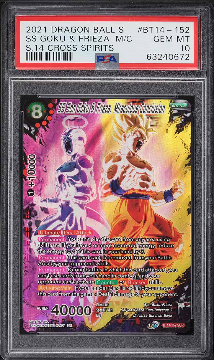 2021 Dragon Ball Super Cross Spirits SS Goku & Frieza #BT14-152