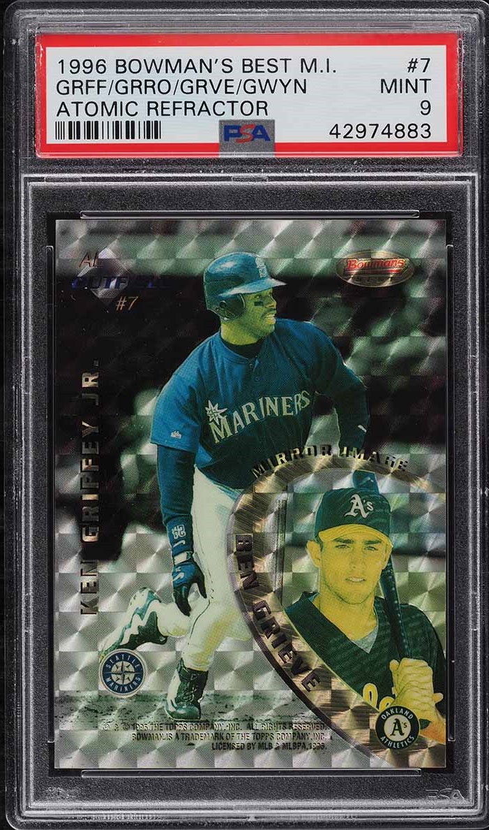 1996 Bowman's Best Mirror Image Atomic Refractor Ken Griffey Jr