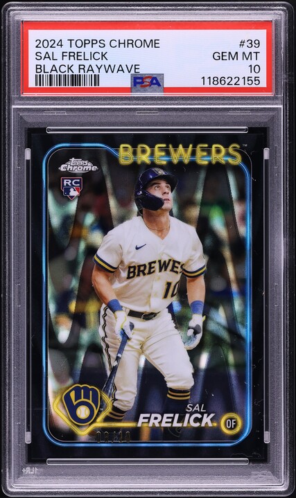 2024 Topps Chrome Black Raywave Sal Frelick ROOKIE /10 #39