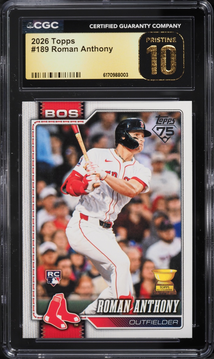 2026 Topps Roman Anthony ROOKIE #189 CGC 10 PRISTINE