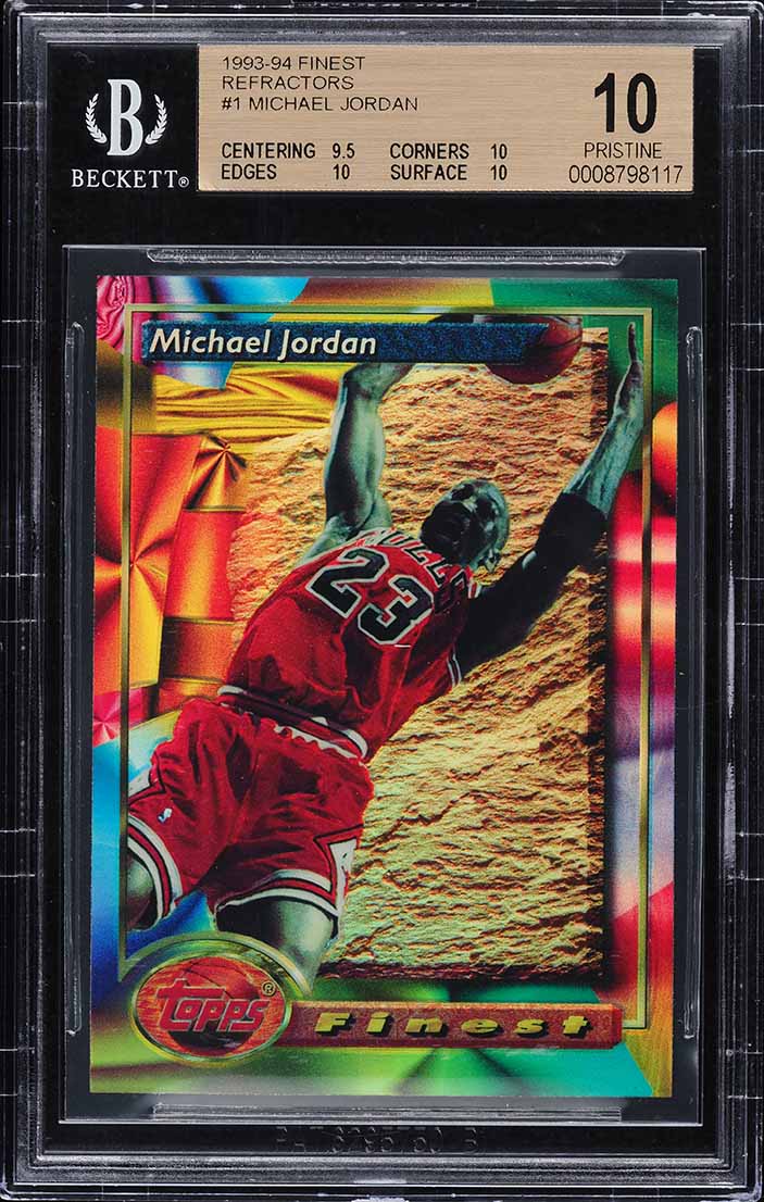 1993 Finest Refractor Michael Jordan #1 BGS 10 PRISTINE on