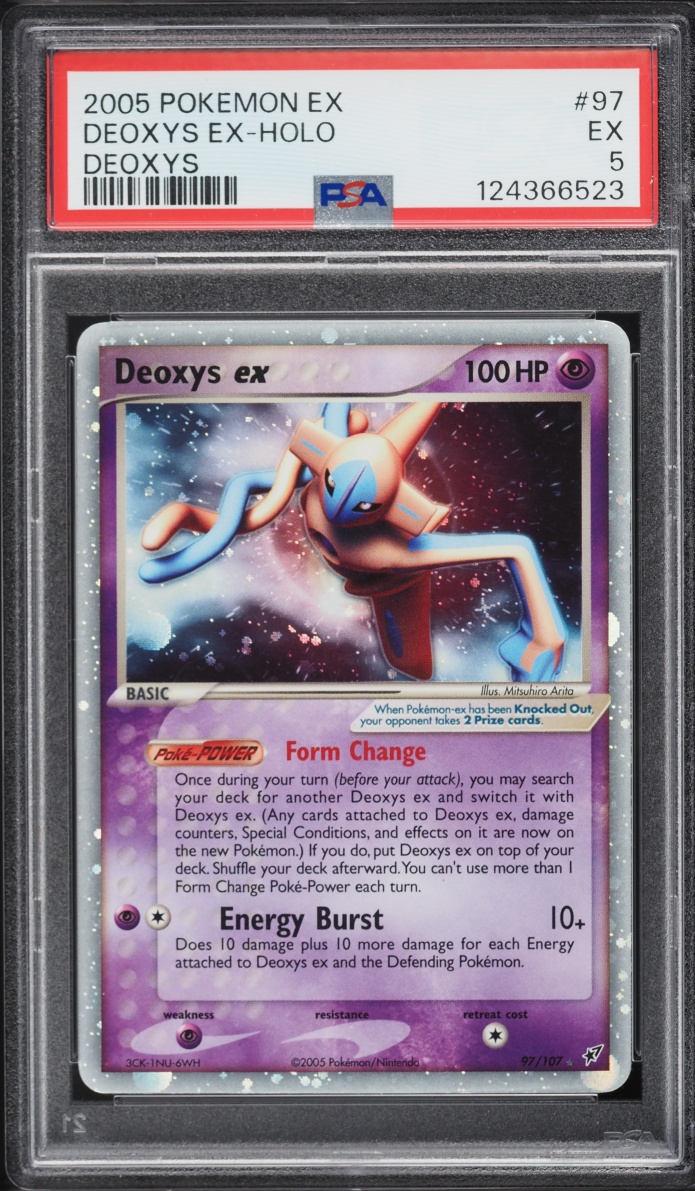 2005 Pokemon EX Deoxys Holo Deoxys EX #97 PSA 5 EX