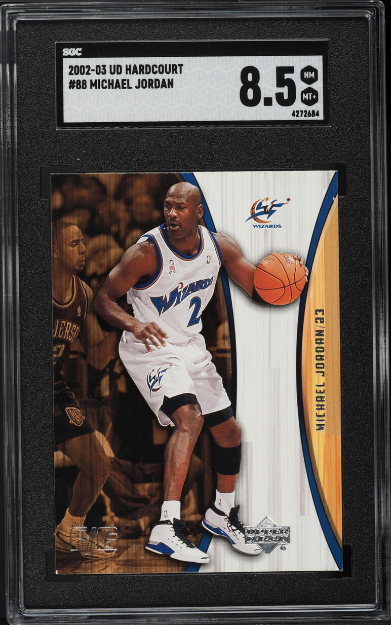 2002 Upper Deck Hardcourt Michael Jordan #88 SGC 8.5 NM-MT+