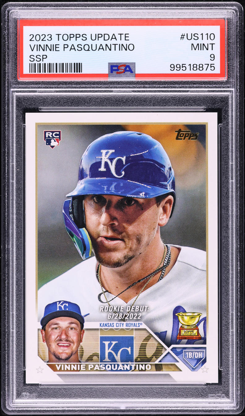 2023 Topps Update Vinnie Pasquantino SSP ROOKIE #US110 PSA 9 MINT