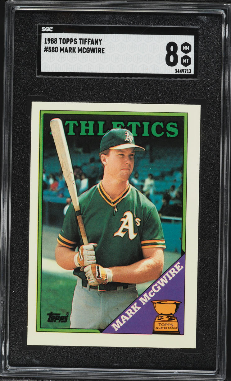 1988 Topps Tiffany Mark McGwire #580 SGC 8 NM-MT