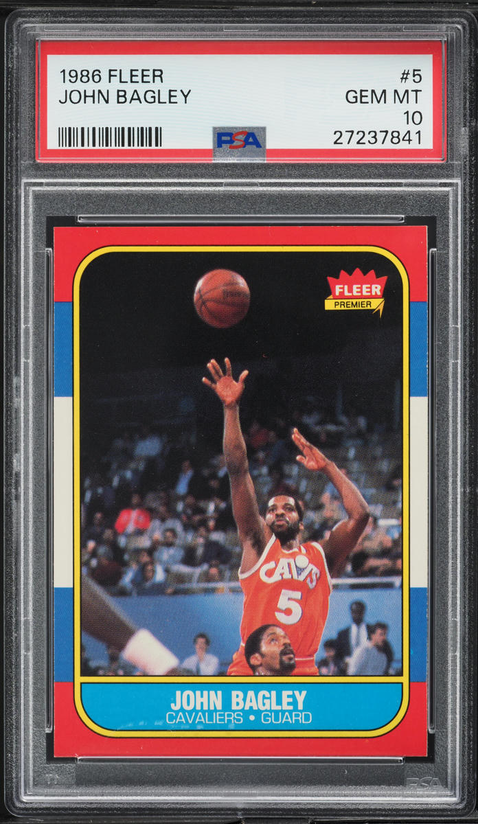1986 Fleer Basketball John Bagley #5 PSA 10 GEM MINT