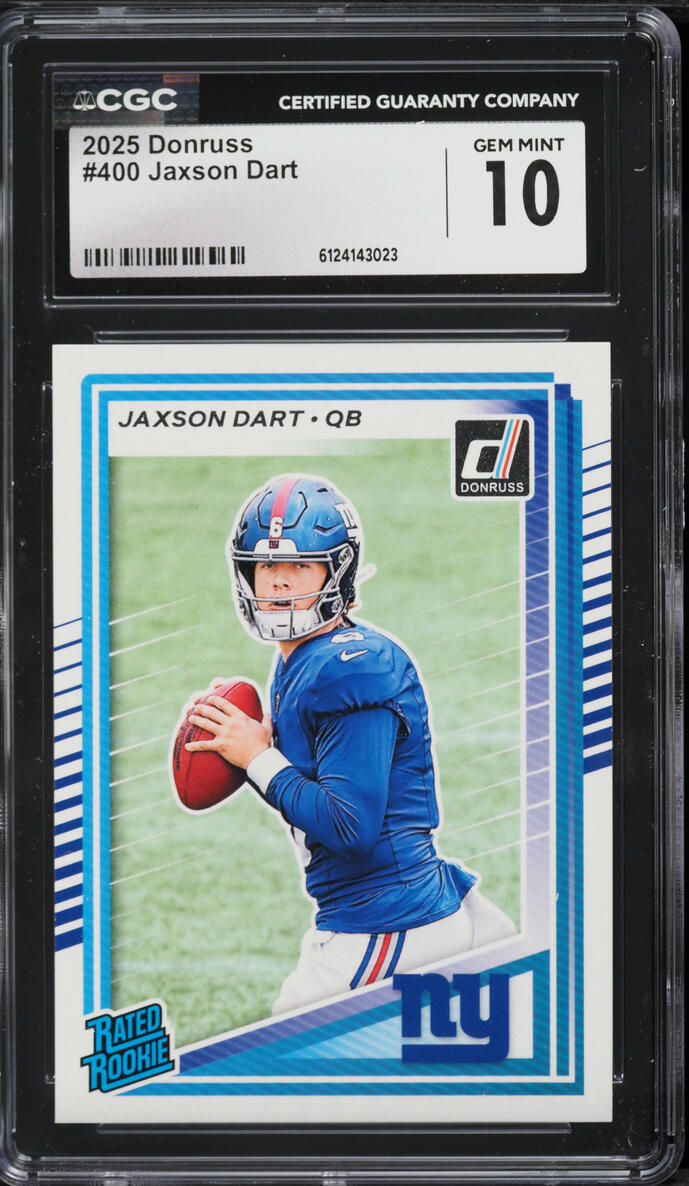 2025 Donruss Football Jaxson Dart ROOKIE #400 CGC 10 GEM MINT