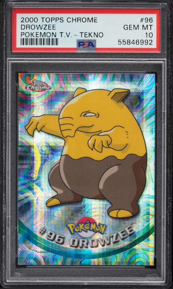 2000 Topps Chrome Pokemon Series 2 Tekno Drowzee #96 PSA 10 GEM MINT