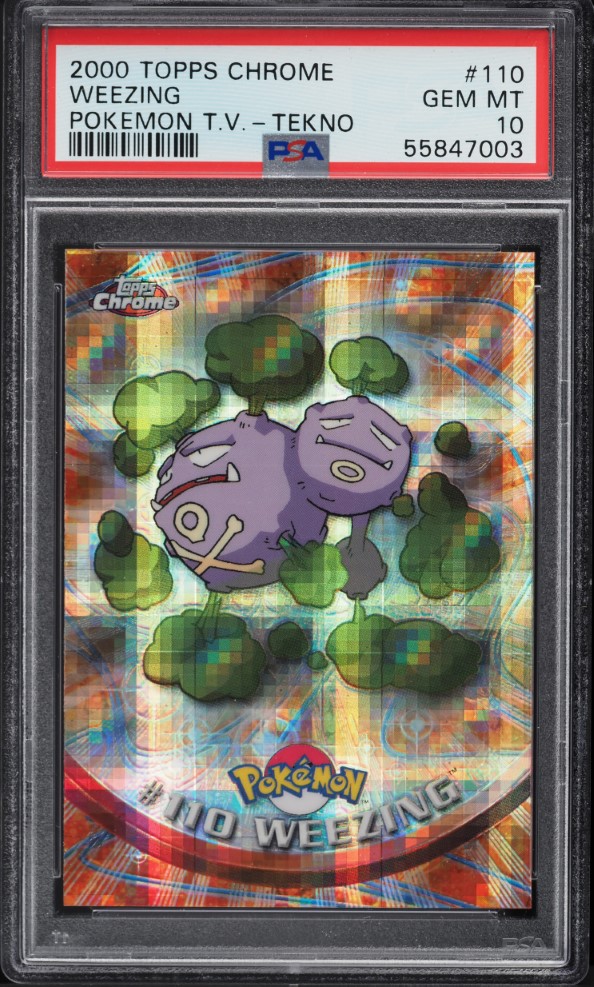 2000 Topps Chrome Pokemon Series 2 Tekno Weezing #110 PSA 10 GEM MINT