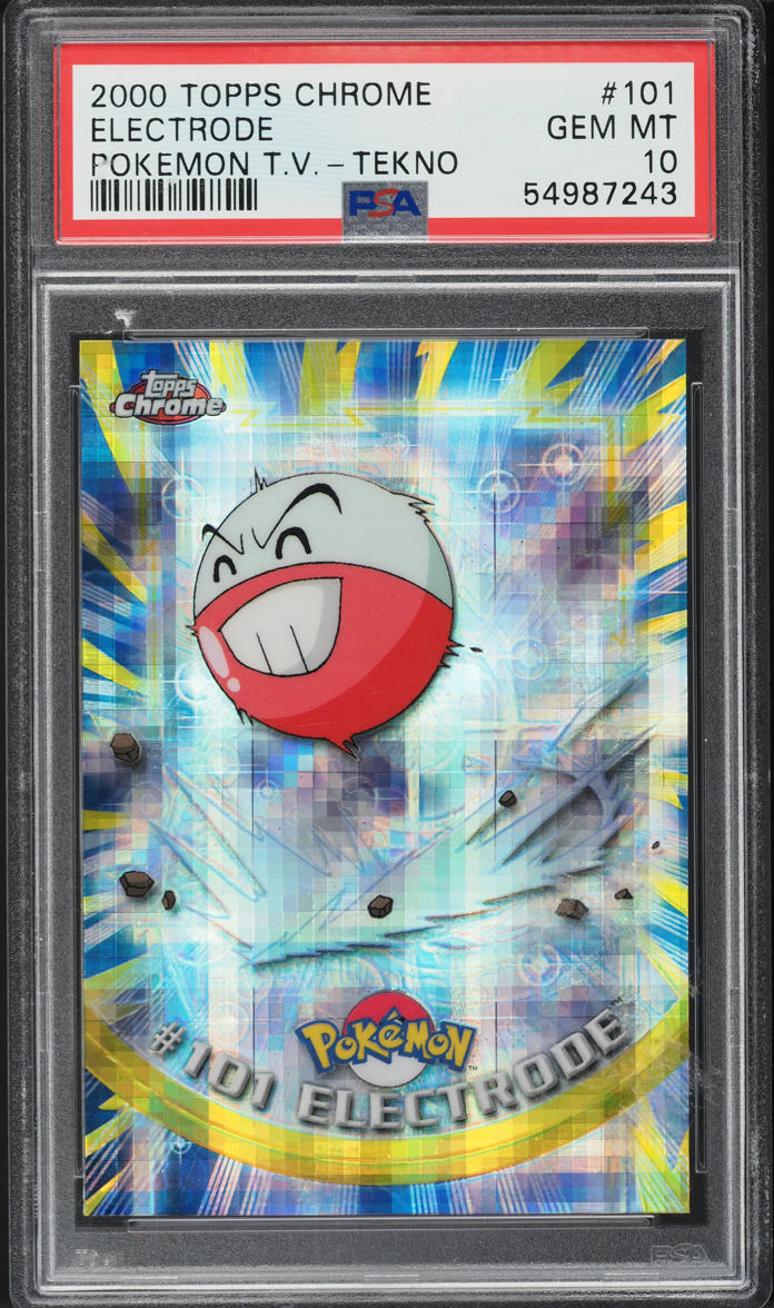2000 Topps Chrome Pokemon T.V. Series 2 Tekno Electrode #101 PSA 10 GEM MINT