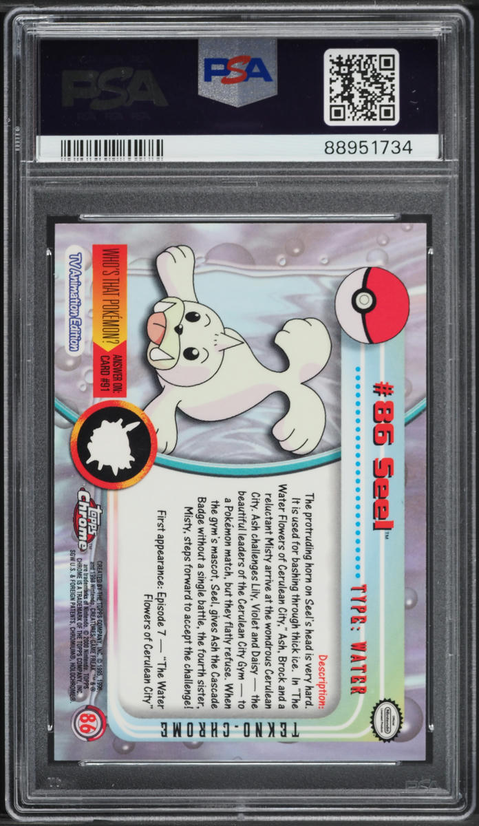 2000 Topps Chrome Pokemon T.V. Series 2 Tekno Seel #86 PSA 10 GEM MINT